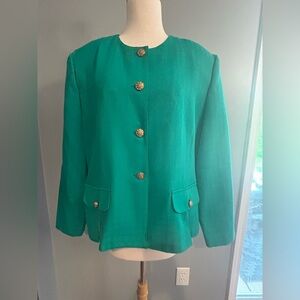 Elegant Green Women's Jacket